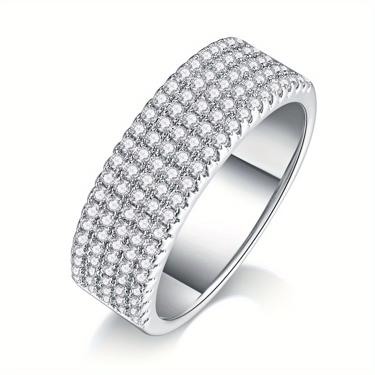 Light High End S925 Silver Moissanite Ring for Women